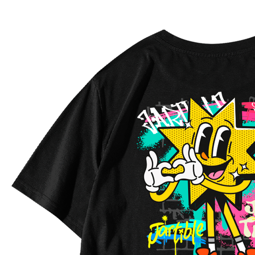 Oversized Grafitti Black